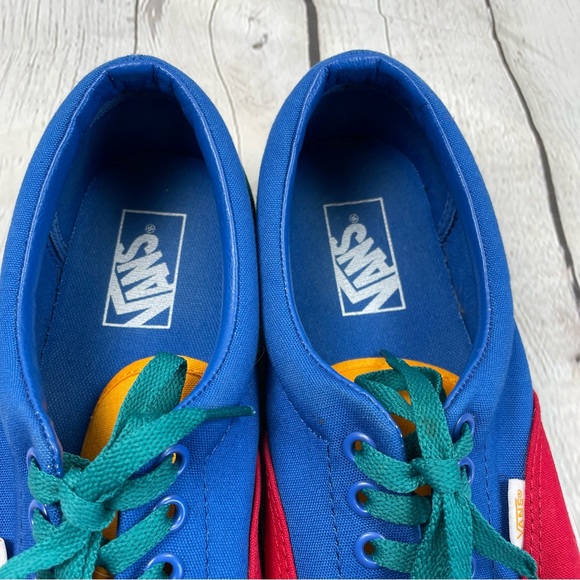 Vans Era Color block Red Green Blue Skater Shoe Size 9 Men’s /10.5 Womens - Picture 7 of 11